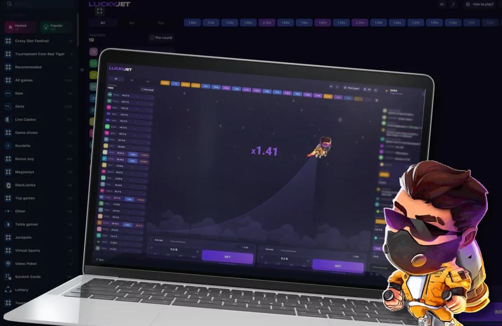 Как работает демо-игра Lucky Jet